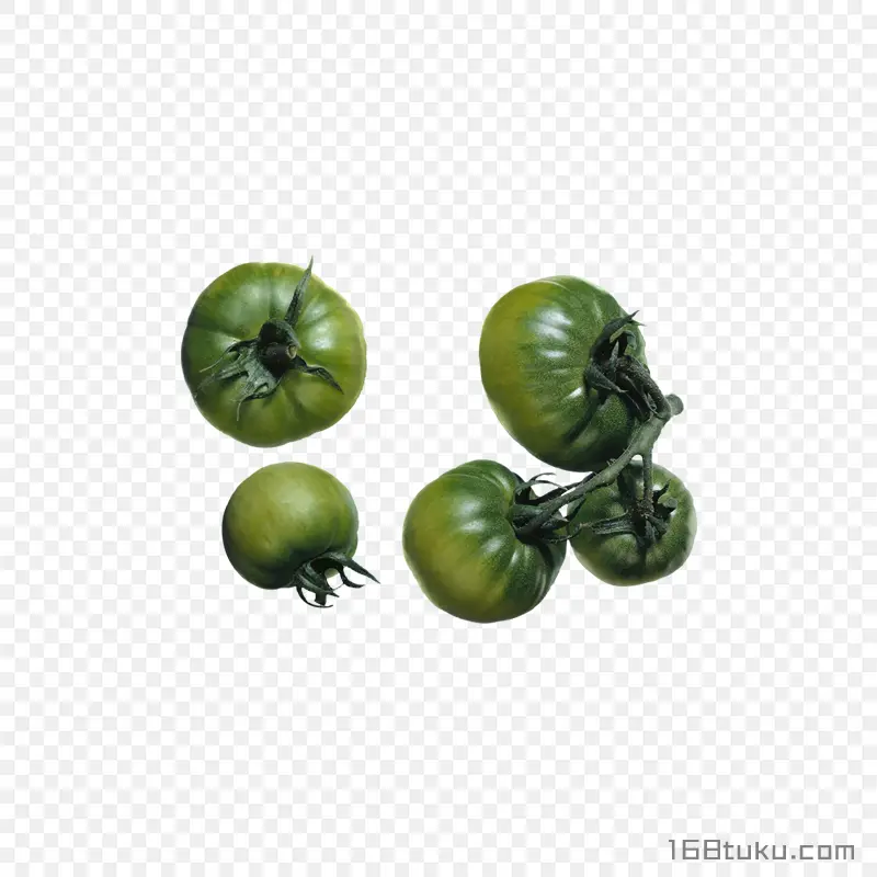 青色西红柿番茄png素材