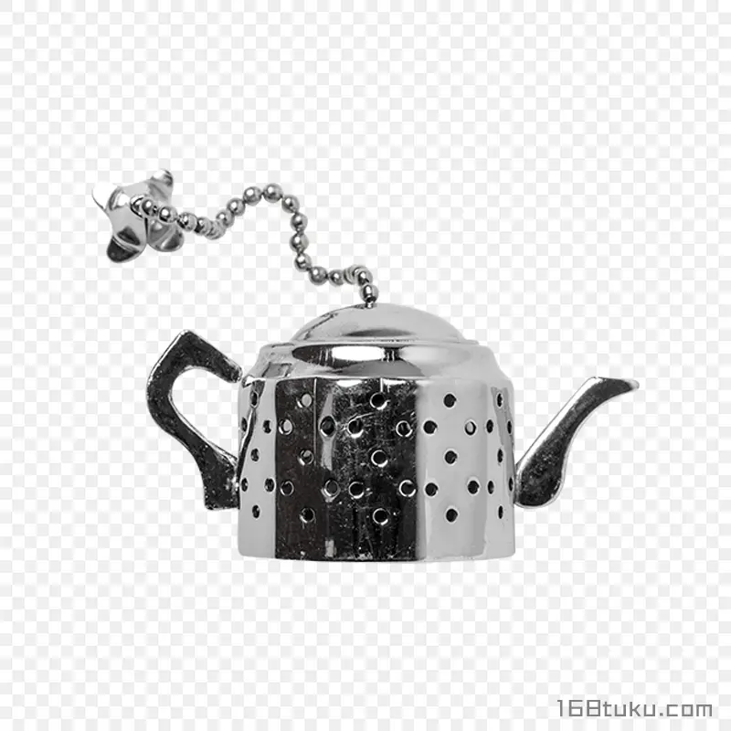 创意茶滤八角壶隔 不锈钢泡茶器 茶叶过滤器迷你茶具泡茶漏网PNG素材免费下载
