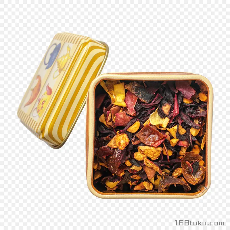 水果花茶收纳盒免抠素材png免费下载