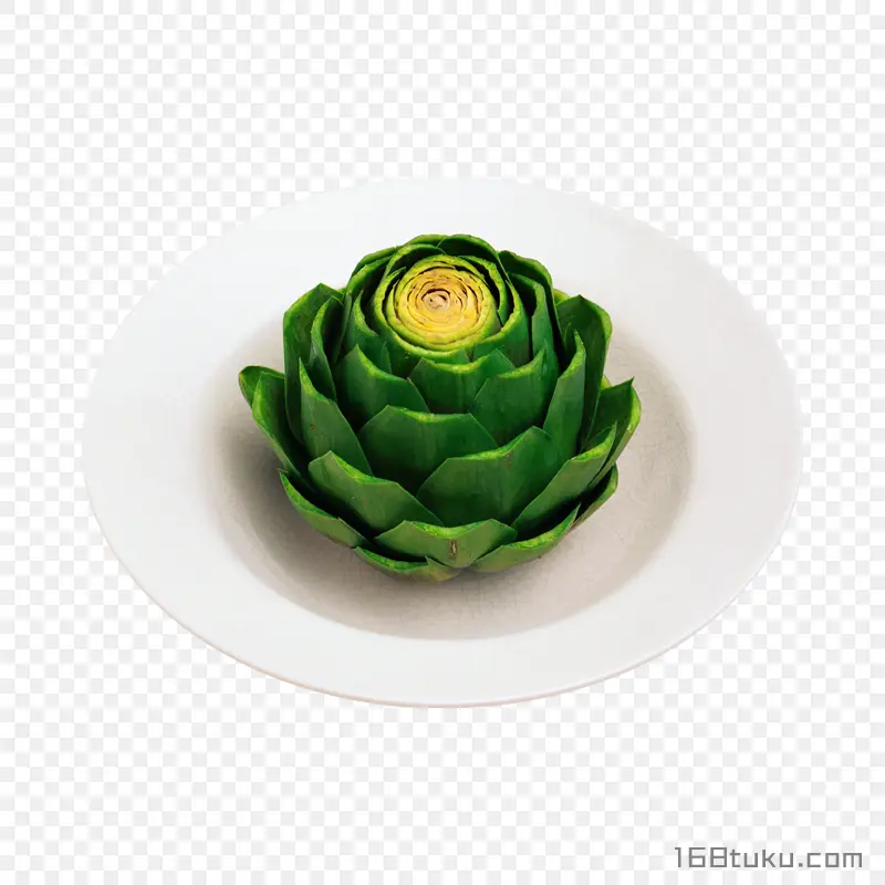 菜蓟洋蓟朝鲜蓟蔬菜盘子png素材免抠