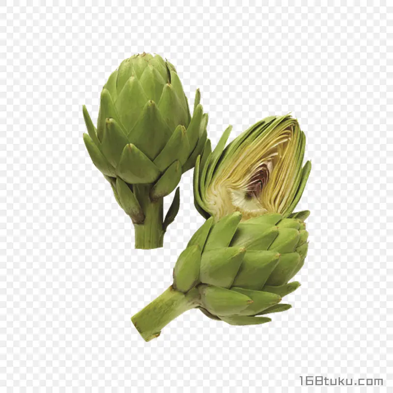 菜蓟洋蓟朝鲜蓟蔬菜png素材免抠
