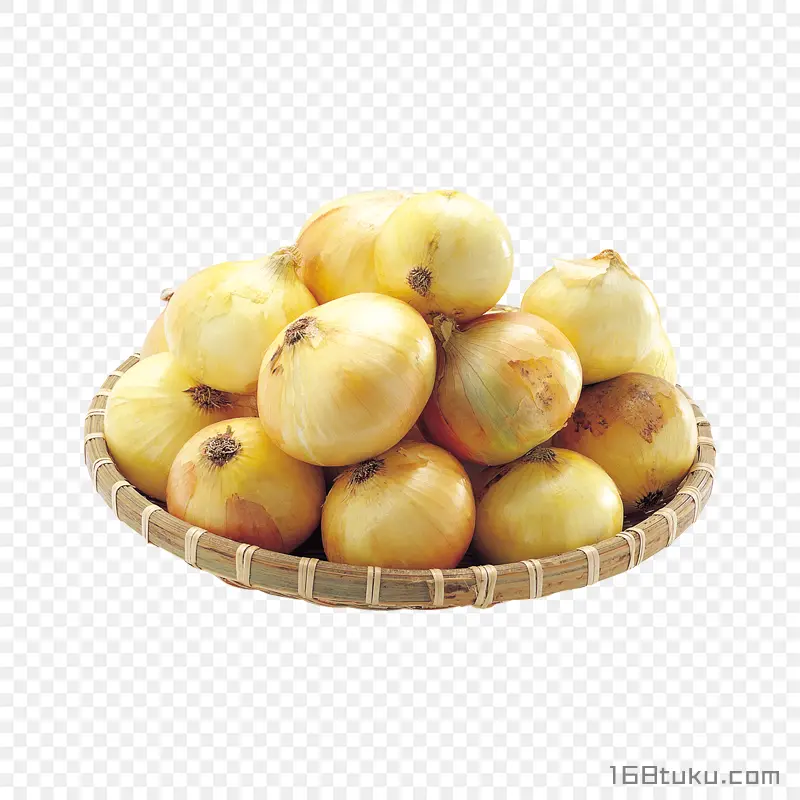 洋葱白葱头洋葱头篮子png素材