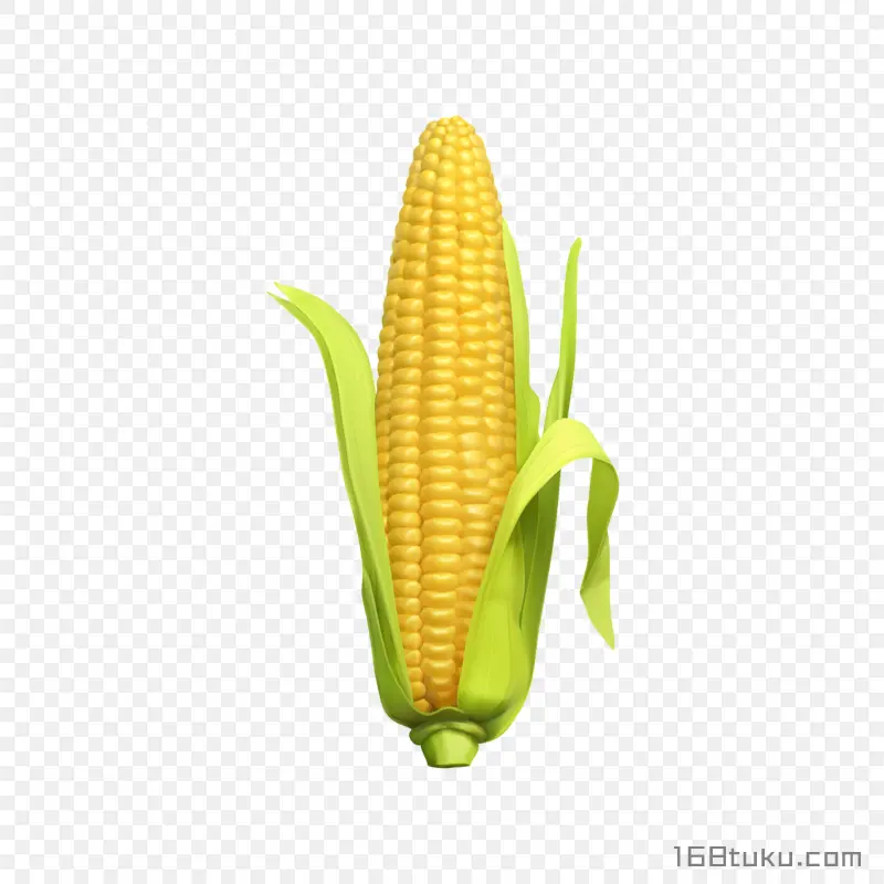 手绘玉米玉米棒png素材