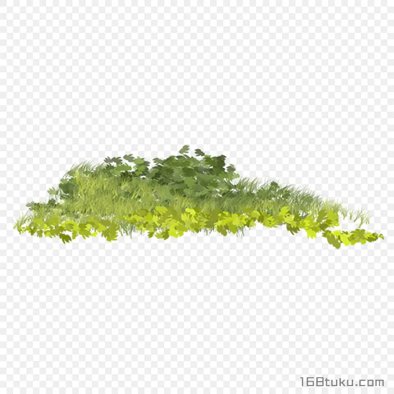 手绘草丛