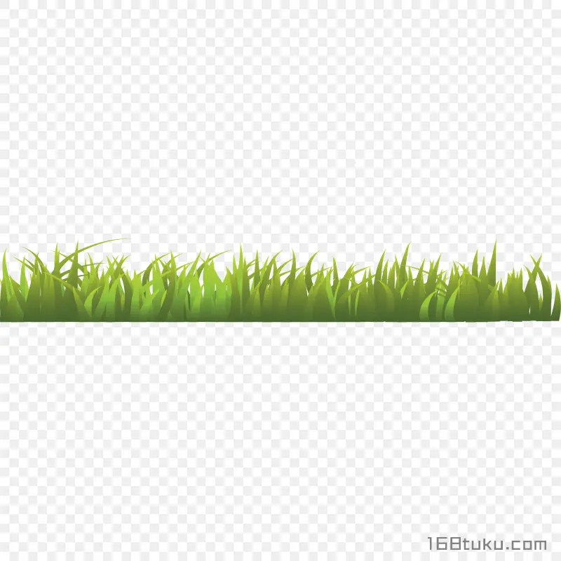 卡通草丛