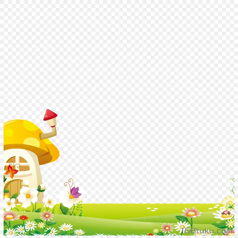 卡通草地草原