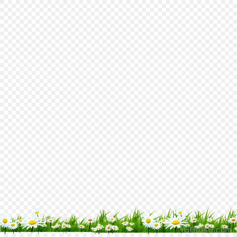 卡通花草草丛