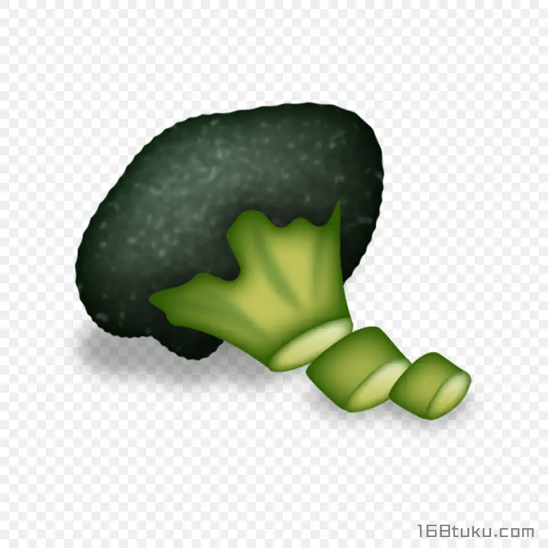手绘西兰花花椰菜png素材