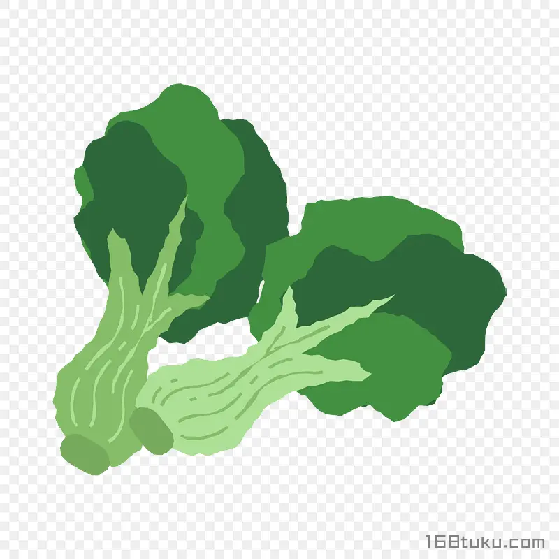 手绘西兰花花椰菜png素材