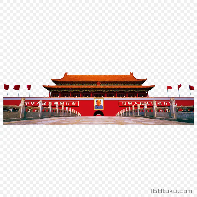 天安门国旗png素材