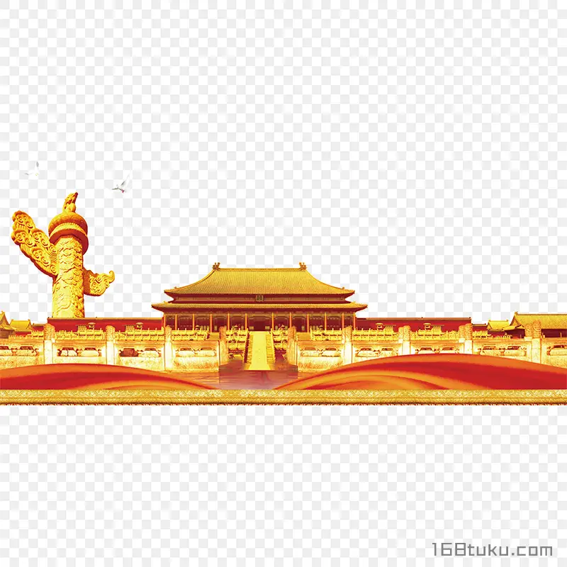 天安门宫殿太和殿华表柱png素材
