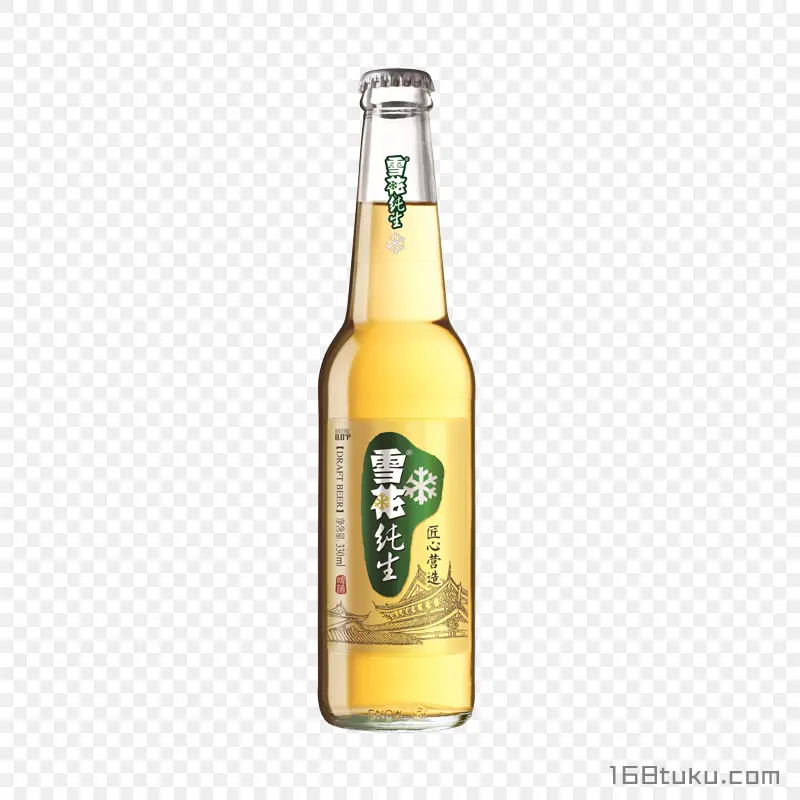 雪花瓶装啤酒