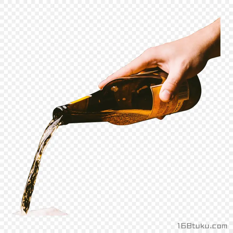 倒啤酒