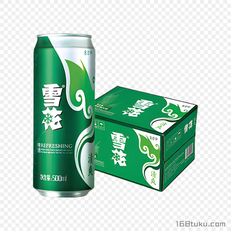 雪花罐装啤酒