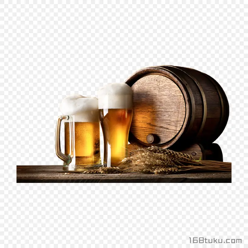啤酒杯啤酒桶小麦酒