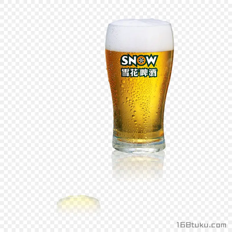 雪花啤酒杯
