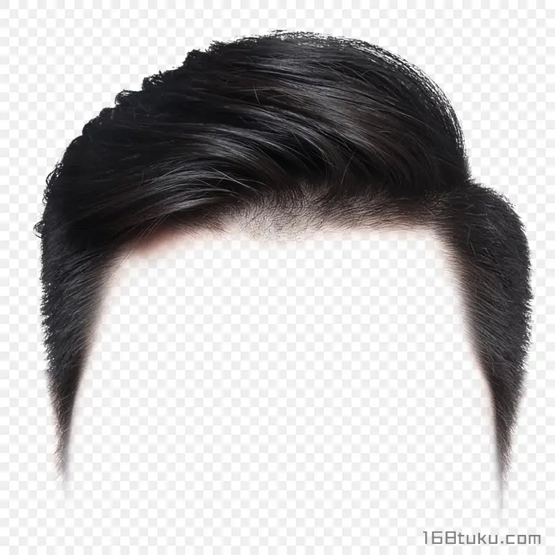 男士发型免扣发型时尚发型飞机头png素材