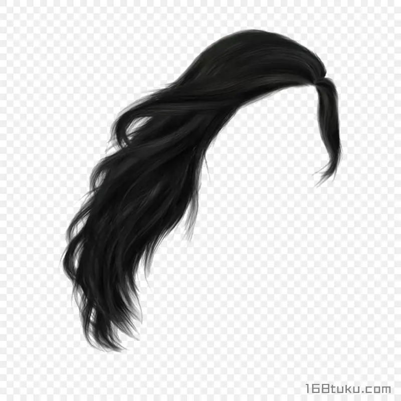 女生发型免扣发型时尚卷发大波浪png素材