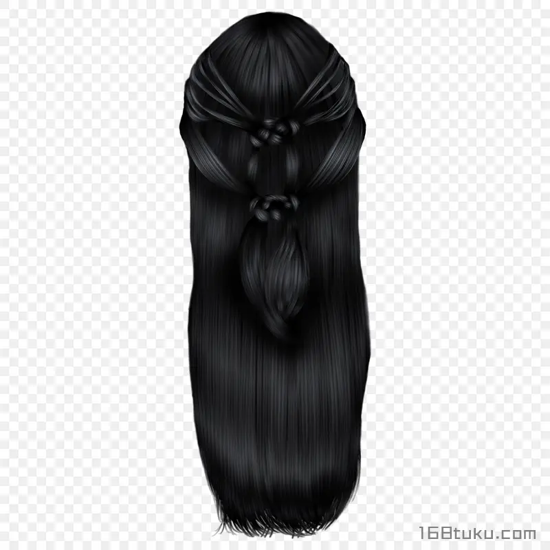 女生发型免扣发型时尚发型编发png素材