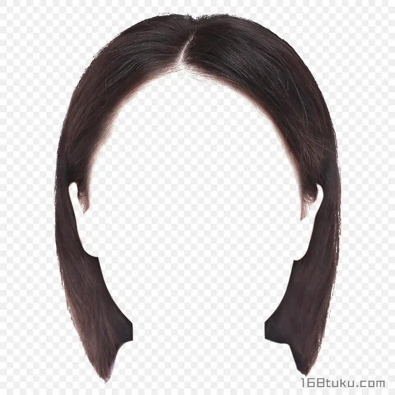 女生发型免扣发型短发png素材