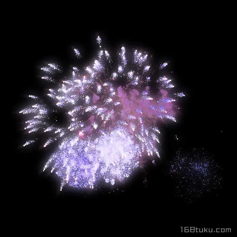 紫色烟花