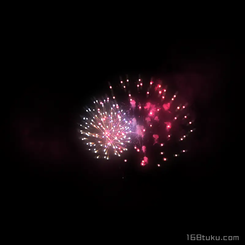 粉色烟花