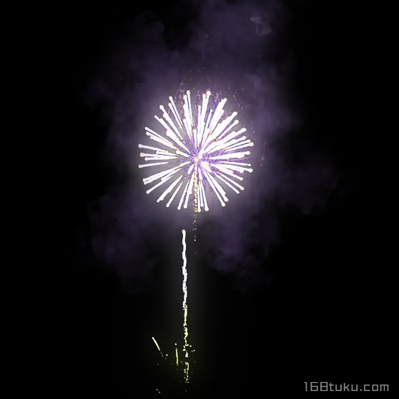 紫色烟花