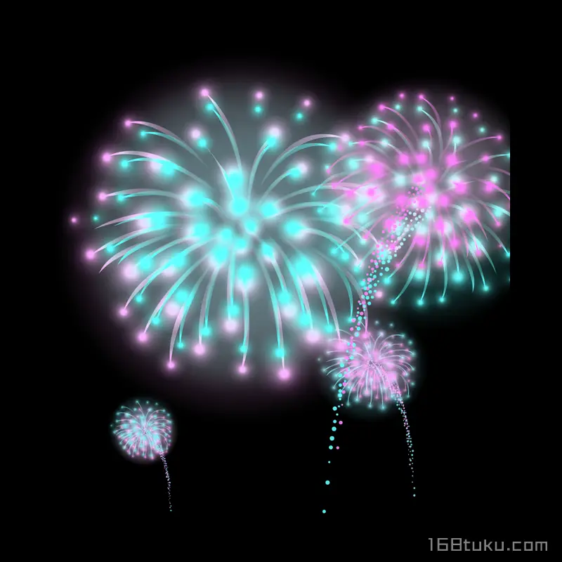 彩色烟花
