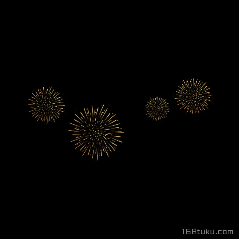 金色烟花