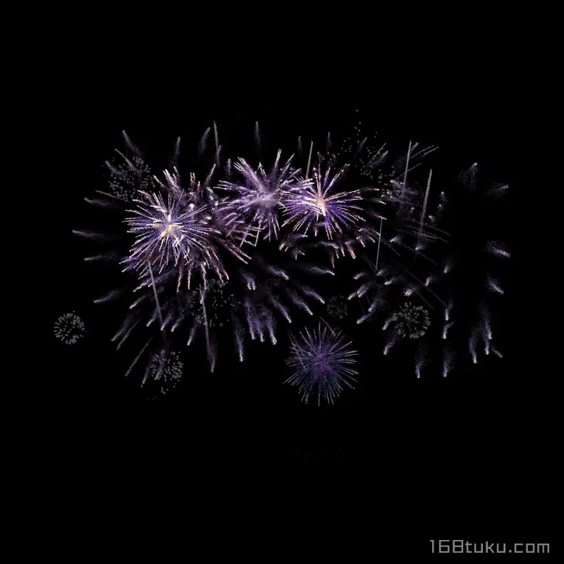 紫色烟花