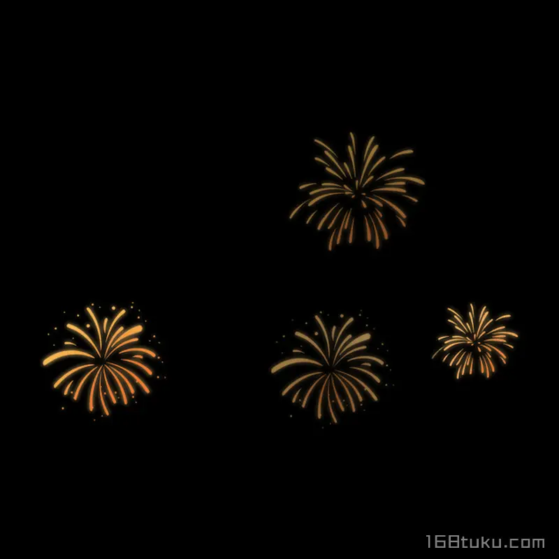 金色烟花