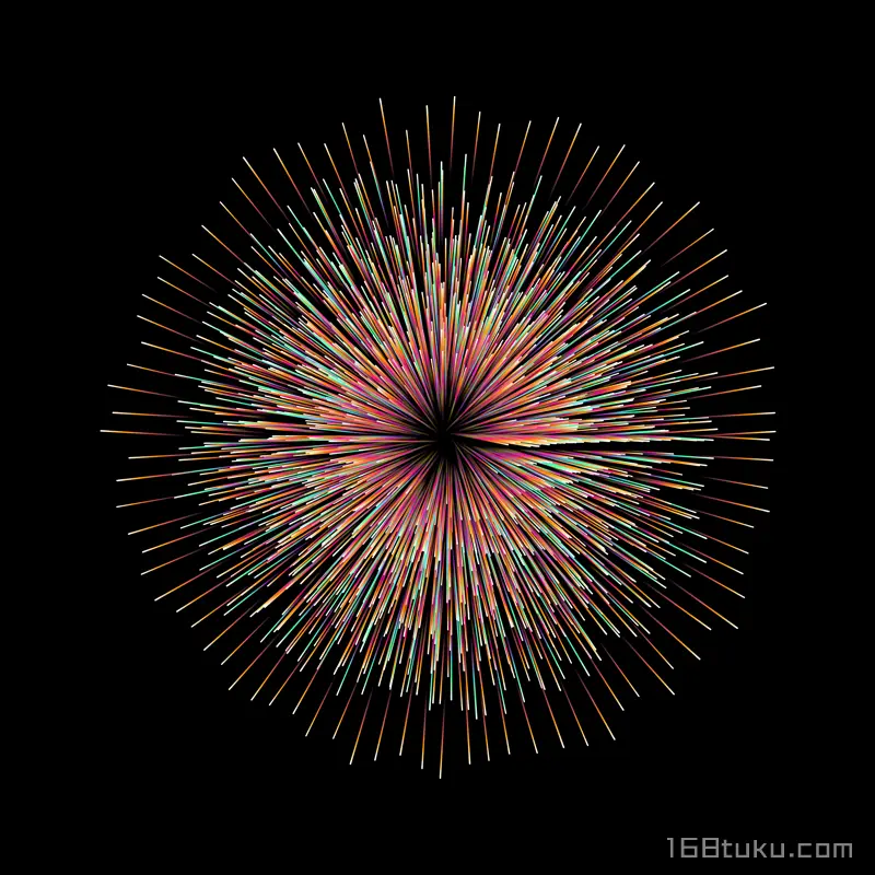彩色烟花