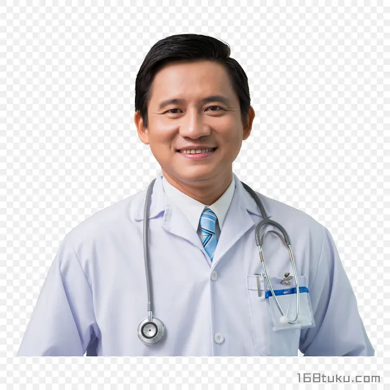 白大褂男医生医师PNG素材免费下载
