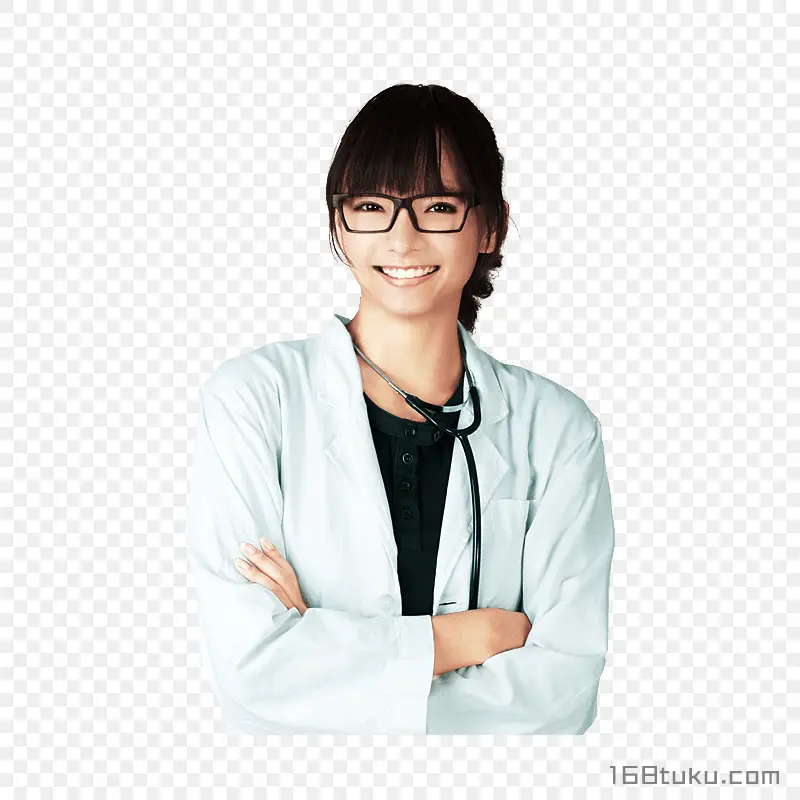 戴帽子的美女医师女护士PNG素材免费下载