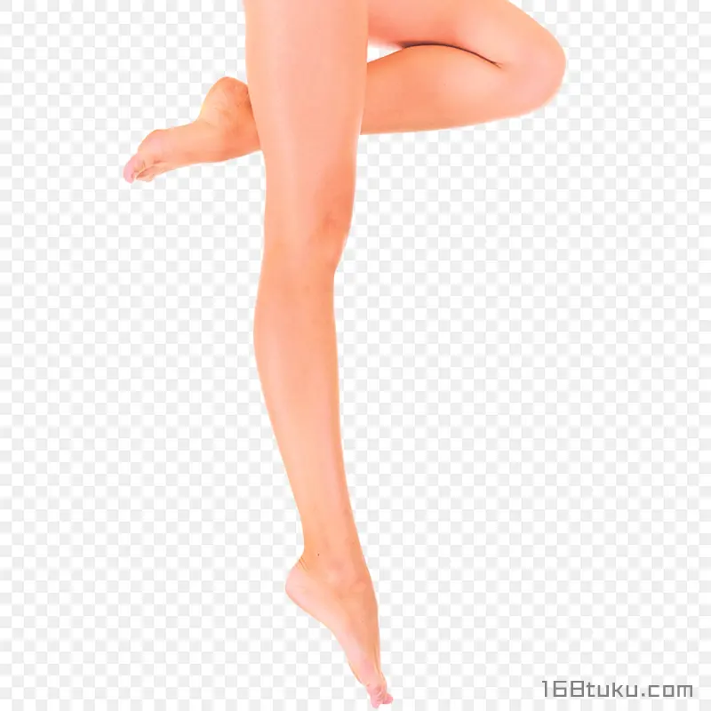美腿大腿小腿抬腿踮脚PNG素材免抠图片免费下载