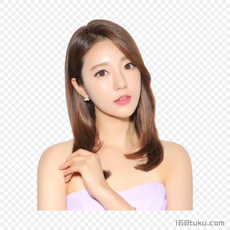 淑女潮流发型美容美发时尚发型直发美女美发海报黑长直PNG素材免抠图片免费下载