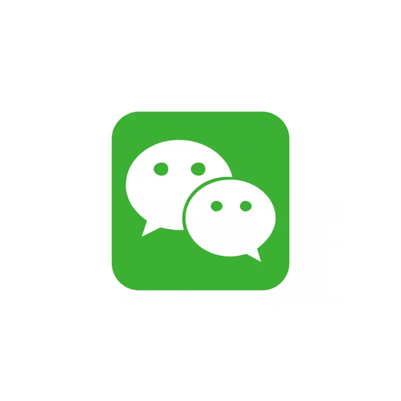 绿色背景微信图标PNG素材免费下载