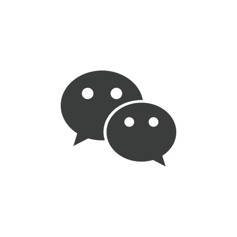 黑色微信图标PNG素材免费下载