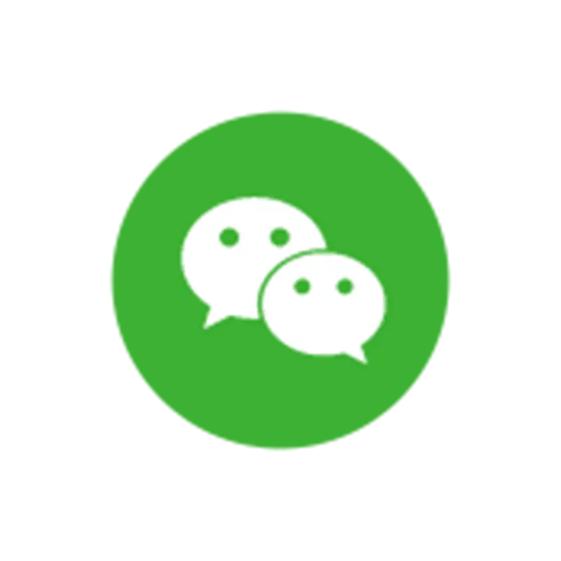 绿色圆形背景微信图标PNG素材免费下载