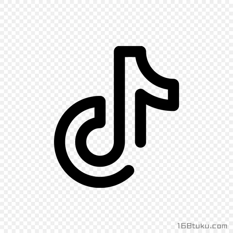简约抖音logo标志png素材免抠素材