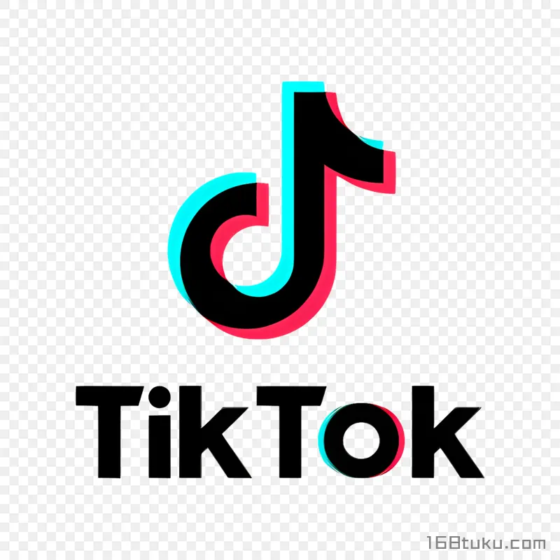 海外抖音tiktok标志png素材免抠素材