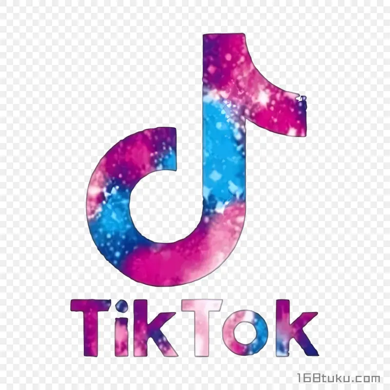 星空抖音TIKTOK标志png素材免抠素材