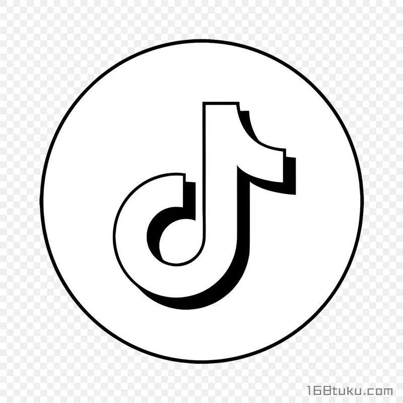圆环抖音logo标志png素材免抠素材