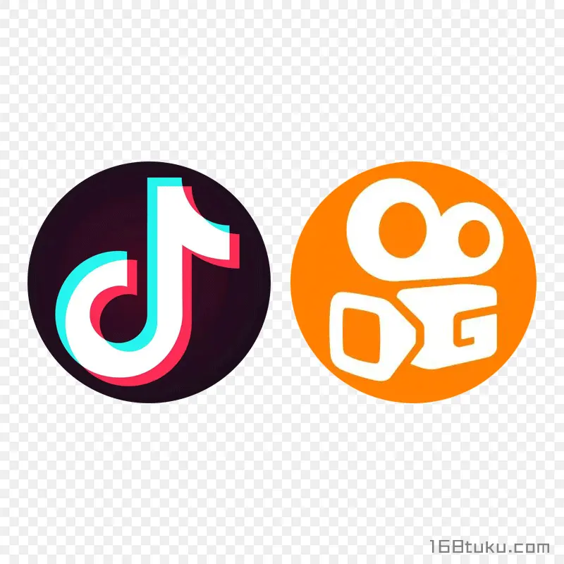 抖音快手logo图标png素材免抠素材