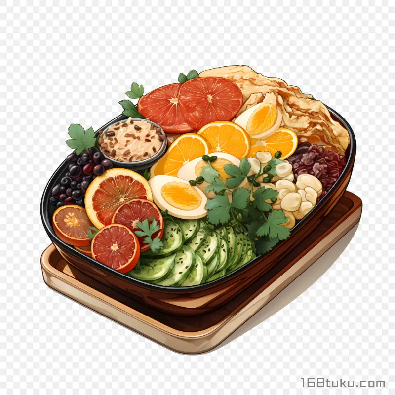 艺术水果拼盘png素材免费png