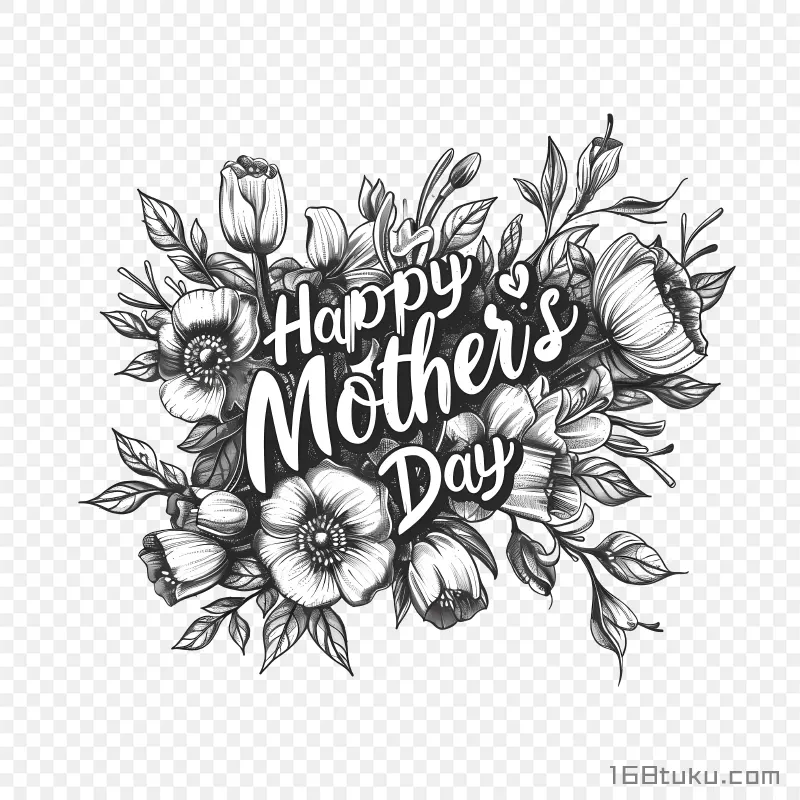 Happy mother's day母亲节png素材免费png